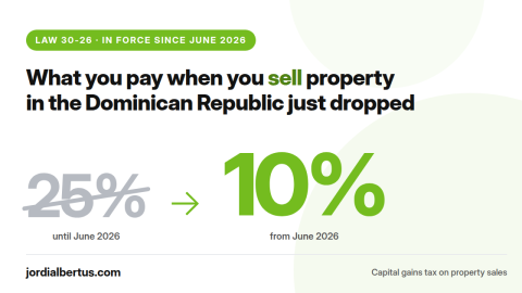 Taxes on the Sale of Property in the Dominican Republic: What Changed in 2026