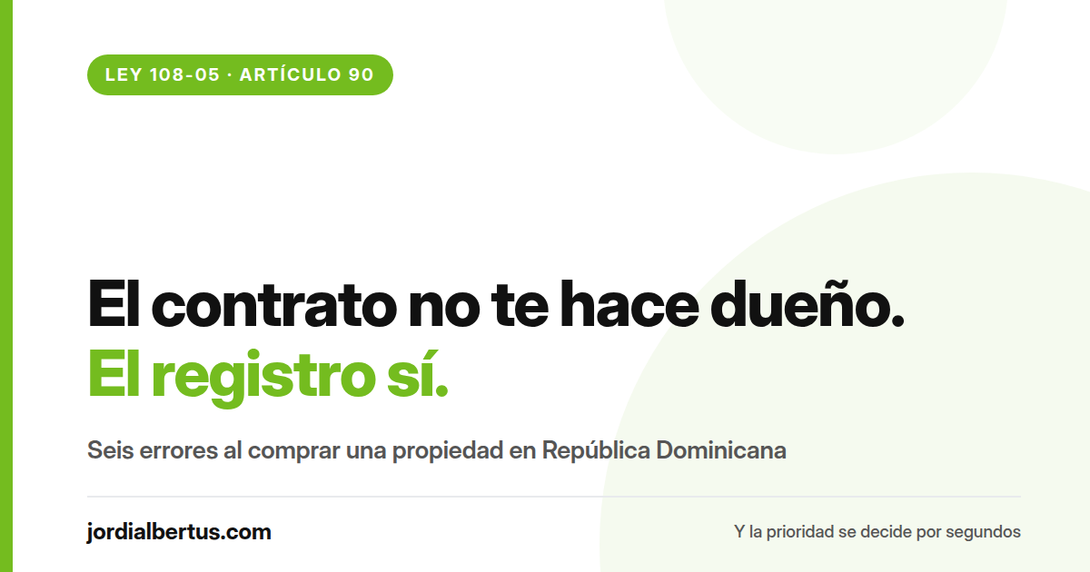 Errores al comprar una propiedad en República Dominicana